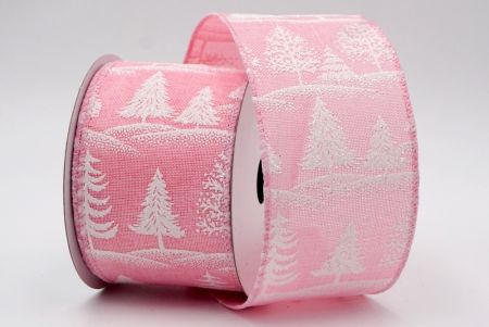 Pink - White Pine Trees Ribbon_KF7623GC-5-5