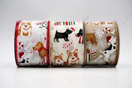 Cinta alámbrica con diseño de animales navideños