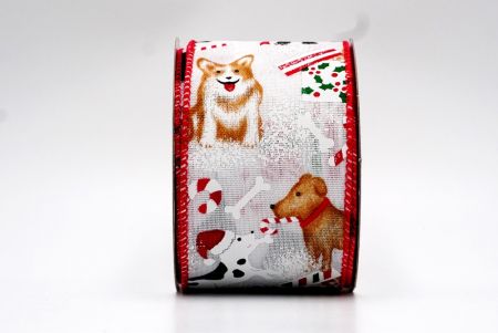 Білий різдвяний дизайн з тваринами, проводка стрічки_KF7647GC-1-7