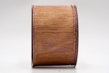 Nastro metallico trasparente rosa fumo_KF7656GM-5