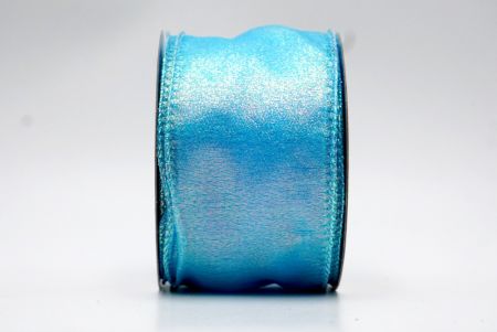 Небесно-голубая прозрачная проволочная лента с отражающими цветами_KF7658GN-12