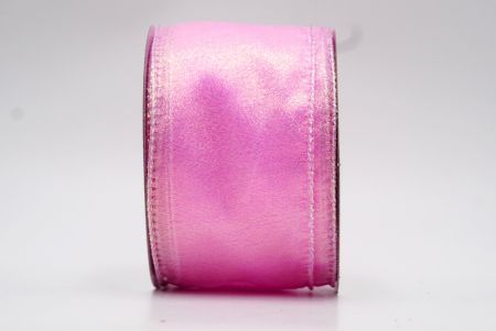 Barbie rózsaszín fényvisszaverő sima színes áttetsző drótos szalag_KF7658GN-5