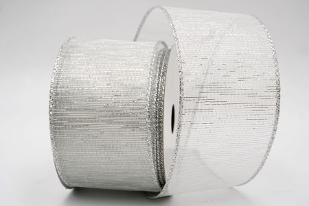 Silver Metallic Sheer Ribbon_KF7659G-1