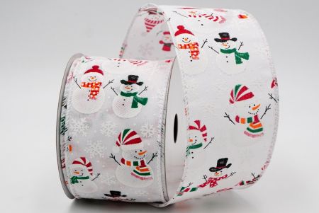 White - Mr. and Mrs. Snowman Wired Ribbon_KF7661GC-1-1