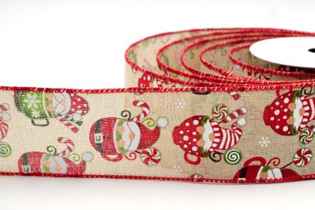 Cinereus - Santa Gnome in a Cup Wired Ribbon_KF7686GC-13-7