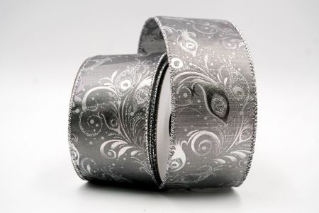 Серебряная лента с потрясающим дизайном павлина, проволочная_KF7696G-50_2.JPG