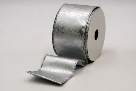 Gyűrött ezüst masszív fém designű vezetékes szalag_KF7699G-1