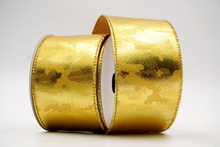 Nastro con filo metallico dal design solido oro chiaro_KF7700G-13