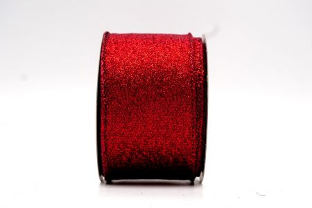 Nastro metallico liscio di colore rosso con filo_KF7701GU-7