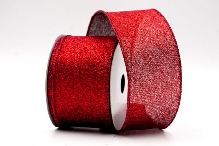 Piros fém egyszínű drótkötésű szalag_KF7701GU-7