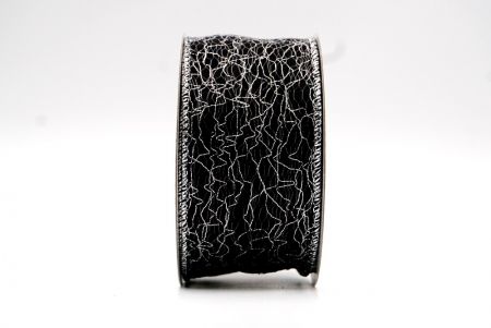 Черная металлическая проволочная лента с абстрактным узором молнии_KF7704G-53