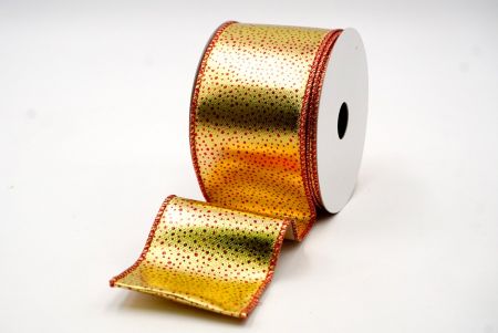 Gold - Dotted Metallic Wired Ribbon_KF7711GR-13