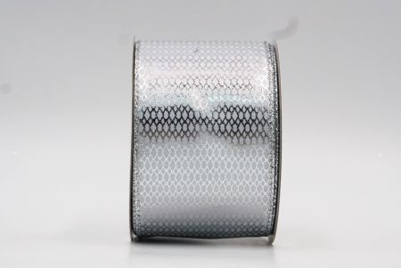 Срібна алмазна сітка фольгована металева дротова стрічка_KF7814G-1