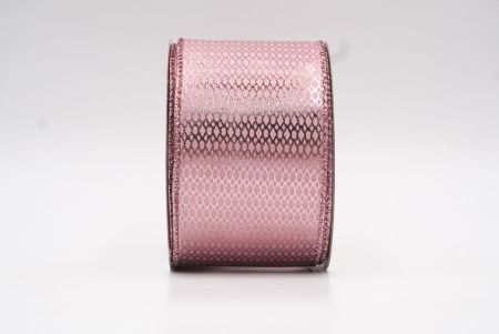 Nastro metallico con rete a maglia di diamante rosa_KF7814GM-5
