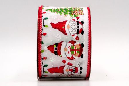 Weiß - Santa Wichtel und Geschenke Designband_KF7822GC-1-7