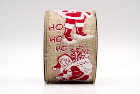 Хакі - Санта Клаус і подарунки дротяна стрічка_KF7826GC-13-183
