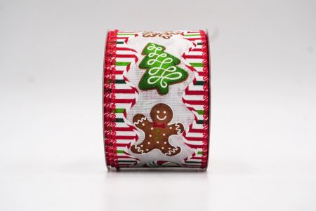 Piros karácsonyi cukorka mintás drótkötésű szalag_KF7829GC-1-7