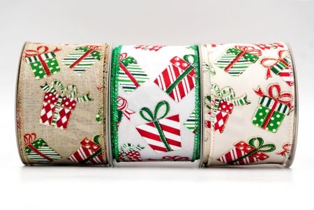Christmas Gift Box Design Ribbon