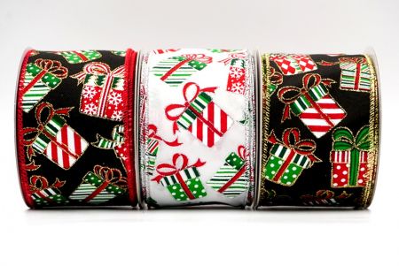 Дизайн ленты для подарочной коробки на Рождество_KF7859.KF7860.KF7861