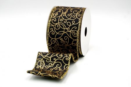 Black Gold Glitter Ribbon Streamers Graphic by ladyjdesignstore · Creative  Fabrica