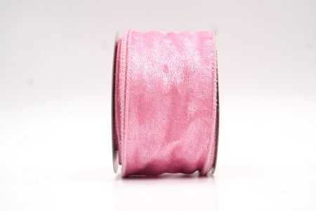 Розовая гладкая проволочная лента_KF7903GC-5-5