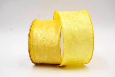 Sárga egyszínű drótkötésű szalag_KF7903GC-6-6