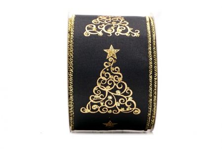 أسود - شريط سلكي بتصميم ملتوي لشجرة عيد الميلاد_KF7917G-53G