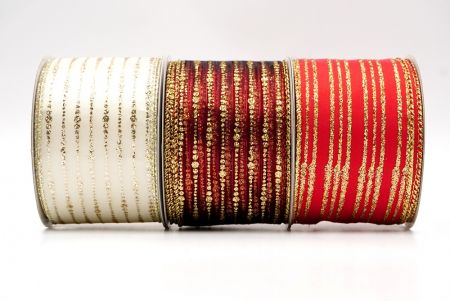 Twinkling Stripe Wired Ribbon