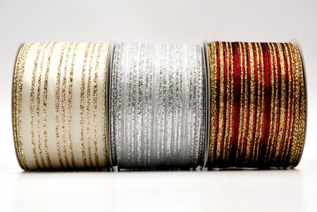 Twinkling Stripe Wired Ribbon_KF7978.KF7979.KF7980.KF7981