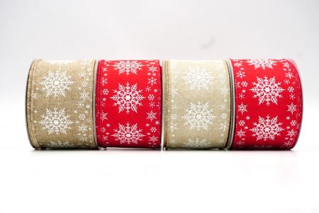 Snow Flakes Wired Ribbon