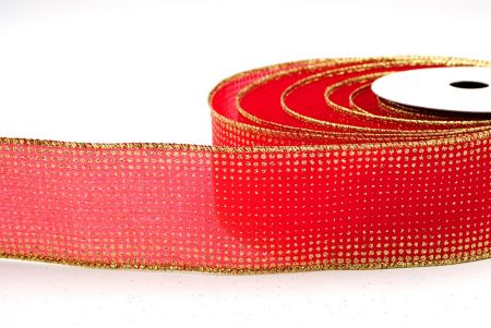 Red_Sparkling Dots Wired Ribbon_KF8074G-7