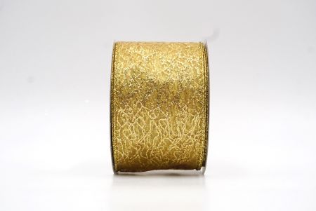 Golden Yellow Frizzy Glitter Wired Ribbon_KF8088G-13
