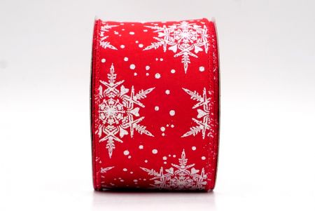 Red_Christmas Snowflakes Wired Ribbon_KF8091GC-7-7