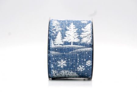 Fita de Árvore de Natal Alegria do Inverno Azul Royal_KF8106GC-4-226