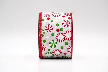 Fehér Piros Karácsonyi Cukorka Készletek Golyós Szalag_KF8117GC-1-7