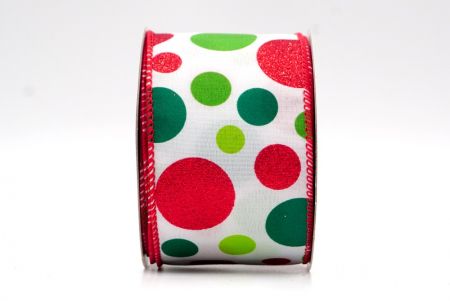 White/Red_Polka Dots Wired Ribbon_KF8134GC-1-7