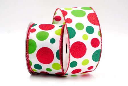 White/Red_Polka Dots Wired Ribbon_KF8134GC-1-7
