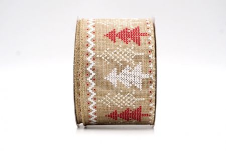 Природный крестик-вышивка ленточный дизайн сосны_KF8151GC-14-183