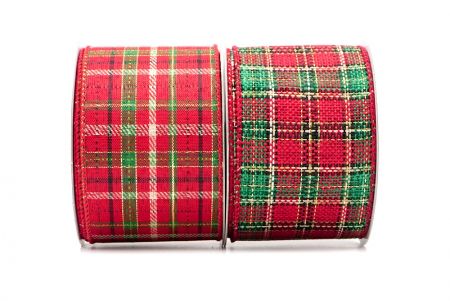 Fall and Christmas Plaid Wired Ribbon