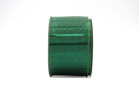 Green Metallic Vertical Stripe Lines Ribbon_KF8186GC-3-127