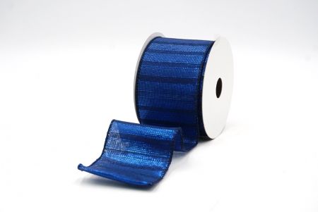Королевско-синяя металлическая лента с вертикальными полосами_KF8186GC-4-4