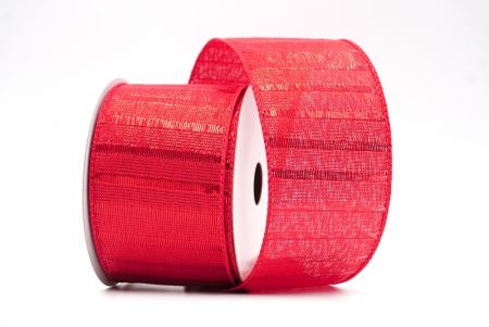 Rotes metallisches vertikales Streifenlinienband_KF8186GC-7-7