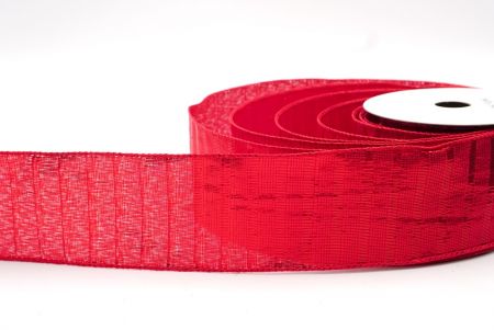 Red Metallic Vertical Stripe Lines Ribbon_KF8186GC-7-7