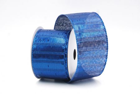 Royal Blue1 Metallic Vertical Stripe Lines Ribbon_KF8187GB-4