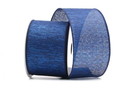 Ruban câblé de designs de couleur unie bleu marine_KF8188GC-4-4