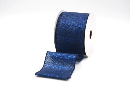 Navy Blue Plain Color Designs Wired Ribbon_KF8188GC-4-4