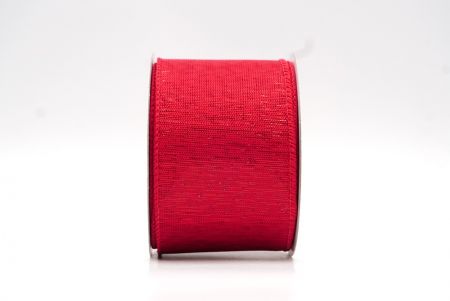 Κόκκινη κορδέλα με σχέδια σε απλό χρώμα με σύρμα_KF8188GC-7-7