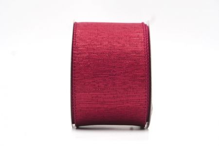Burgundy Plain Color Designs Wired Ribbon_KF8188GC-8-8