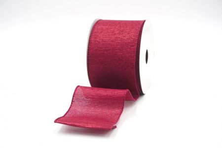 Burgundy Plain Color Designs Wired Ribbon_KF8188GC-8-8