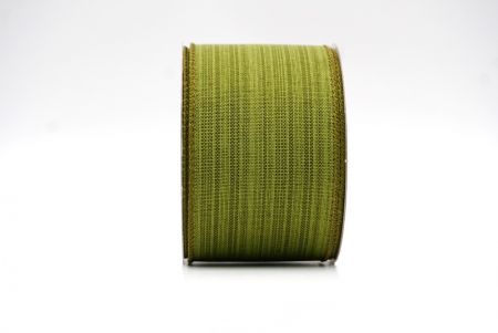 Κορδέλα από μπουρλά ομοιόμορφου χρώματος Matcha Green_KF8262GC-3-185